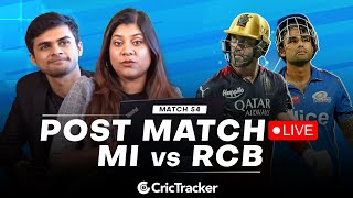 IPL 2023 Live: Match 54, Mumbai Indians vs Royal Challengers Bangalore - Post-Match Analysis