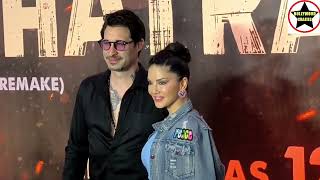 Sunny Leone Spotted At Chatrapathi Premiere Show In Mumbai