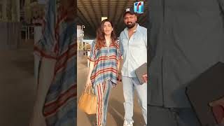 Karishma Tanna & Her Husband Varun Bangera Spotted at Airport..| #toptelugutv #ytshorts #bollywood