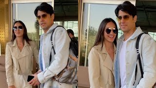 #Sidkiara Sidharth Malhotra and Kiara Advani Spotted At Mumbai Airport