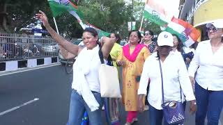 Goa Congress women leaders dance after getting a landslide victory in Karnataka