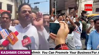 *Congress party worker Celebrating in jammu after  big win in karnataka assembly poll.Rahil Ghanie*