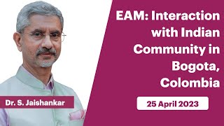 EAM : Interaction with Indian Community in Bogota, Colombia