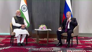 PM Modi meets Russian President Putin in Sakarmand, Uzbekistan (September 16, 2022)
