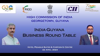 EAM-India-Guyana Business Round Table Meeting