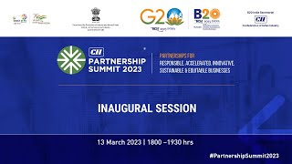 CII PARTNERSHIP SUMMIT 2023 | INAUGURAL SESSION