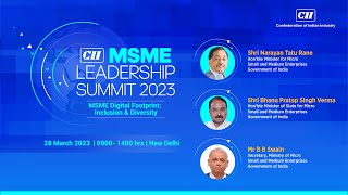 CII MSME LEADERSHIP SUMMIT  | MSME DIGITAL FOOTPRINT - INCLUSION & DIVERSITY