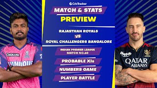 RR vs RCB | Match Stats and Preview | IPL 2023 | 60th Match | CricTracker