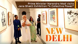 Prime Minister Narendra Modi visits Jana Shakti Exhibition-"A Collective Power" in New Delhi