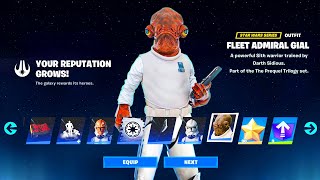 How To COMPLETE ALL FIND THE FORCE QUESTS CHALLENGES In Fortnite THE FIRST GALACTIC EMPIRE