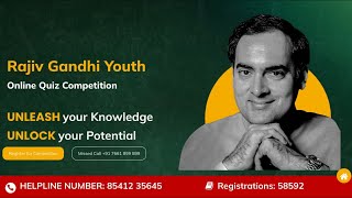 'Rajiv Gandhi Youth Online Quiz  Competition' .. Please give a missed call on 7661899899.