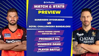 SRH vs RCB | Match Stats and Preview | IPL 2023 | 65th Match | CricTracker