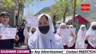Govt. Middle School Ganeshbal Pahalgam organised a Awareness rally about importance of cleanliness.