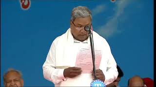 Karnataka CM Swearing-In Ceremony  कर्नाटक सरकार का शपथग्रहण, दूसरी बार मुख्यमंत्री बने सिद्धारमैया