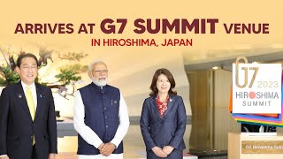 Prime Minister Narendra Modi arrives at G7 Summit Venue in Hiroshima, Japan