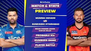 MI vs SRH | Match Stats and Preview | IPL 2023 | 69th Match | CricTracker
