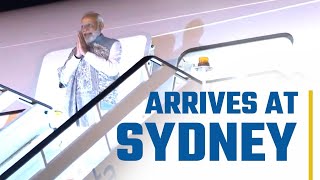 Prime Minister Narendra Modi arrives at Sydney