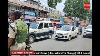 Day 02 | G20 in Srinagar, Security forces conduct frisking in Regal chowk