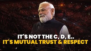 Today, what connects us is Mutual Trust & Mutual Respect! I PM Modi