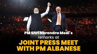 PM Shri Narendra Modi's remarks at joint press meet with PM Albanese