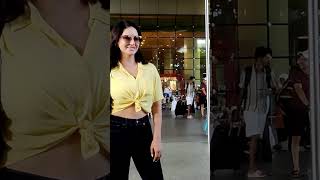 Sunny Leone Spotted At Airport As She Is Coming Back From Goa #ytshorts #trends #shorts