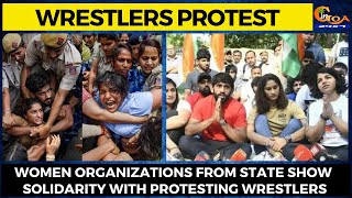 Women organization from State show solidarity with protesting wrestlers.Demand arrest of the accused