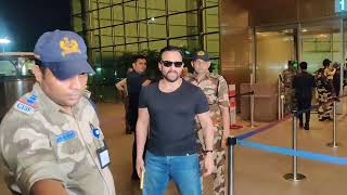 Saif Ali Khan Spotted At Mumbai Airport
