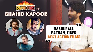 Rapid Fire With Shahid Kapoor On Best Action Film | Ram Charan, Salman, Shahrukh, Prabhas