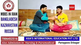 physically handicapped studentAteeb younis  secured 482 /500 in class 12th  from Govt boys model