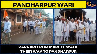 Varkari from Marcel walk their way to Pandharpur
