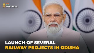 PM’s address at the launch of several railway projects in Odisha With English Subtitle