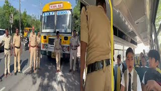 School Buses Ko Rok Kar Ki Gai Checking | RTA Officers Ki Karwai Shaher Mein | SACH NEWS |