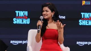 Avneet Kaur Crying Emotionally At Her First Film Tiku Weds Sheru Trailer Launch