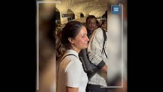 BF संग Airport पर Spot हुई Actress, खुद ही उठाने पर भारी भरकम Bag