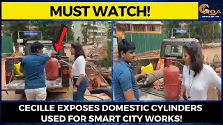 #MustWatch! Cecille exposes domestic cylinders used for Smart City works!