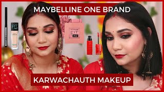 Karwachauth Makeup Look | Maybelline One Brand Makeup  #makeup #maybelline #karwachauth