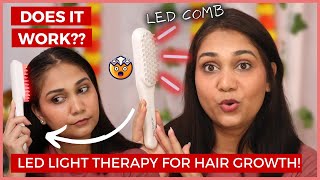 LED lights for HAIR?? ???????? | I tried LED light Comb for Hair Regrowth | Nidhi Katiyar