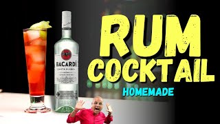 Easy Bacardi Rum Cocktail Recipe | आसान घर का बना Bacardi कॉकटेल | @Cocktailsindia | Rum Cocktails
