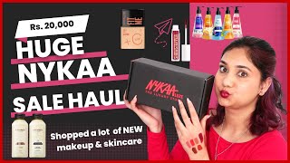 Huge Nykaa Pink Love Sale Haul | Upto 70% off | Maybelline, Insight, Plum & more