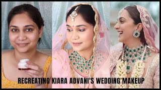 How To Recreate Kiara Advani's Bridal Makeup Look - Step-By-Step in Hindi #makeup #kiaraadvani