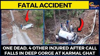 #FatalAccident on Karmal Ghat. One dead, 4 other injured after call falls in deep gorge
