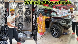 Installed 24’inch Alloys In My Thar ???????????? - *First Time In India*