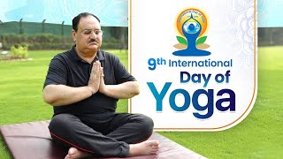 Shri JP Nadda participates in a Mass Yoga Demonstration on the International Yoga Day in Gurugram