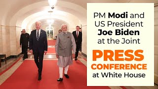 PM Shri Narendra Modi and US President Joe Biden at the Joint Press Conference at White House.