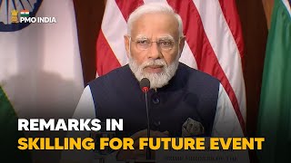 Prime Minister Narendra Modi participates in Skilling for Future Event