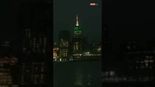 New Yorks Famous Buildings Lit Up In Tricolour To Welcome PM Modi #shorts