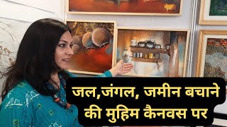 #Festival of Art#Artists#Artयुवा कलाकारों को कला में महारत हासिल करने के गुर सिखा रही है जैसमीन खान