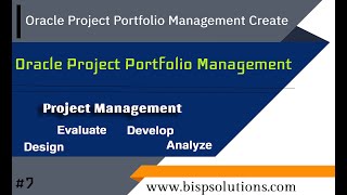 Oracle Project Portfolio Management Create Project | Oracle Project Planning Implementation | BISP
