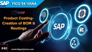 SAP Product Costing | SAP Creation of BOM & Routing | Product Costing in SAP | SAP Product Costing