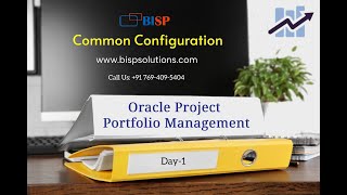Oracle PPM | Project Portfolio Management Common Configuration | Oracle Project Portfolio Management